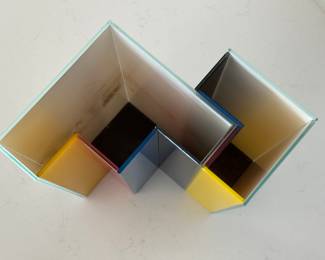 Geometric Vase in Vase Designed by Frank Kerdi for Po. Photo 2 of 3. 