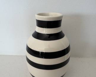 Kahler Home Black and White Strip Vase. Photo 1 of 2. 