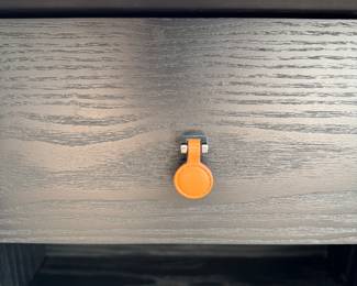 Nathan Yong for DWR Cabinet Line Cabinet in Black. Measures 41.5" W x 13" D x 45" H. Photo 3 of 4. 