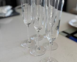 Set of 6 Riedel Champagne Flutes. Photo 1 of 2. 