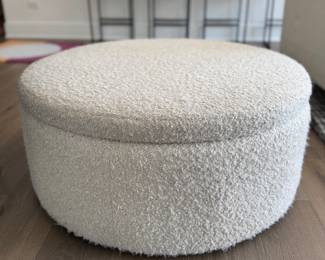 Boucle Storage Ottoman. Photo 1 of 3. 