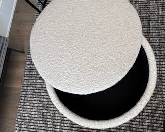Boucle Storage Ottoman. Photo 3 of 3. 