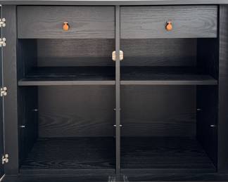 Nathan Yong for DWR Cabinet Line Cabinet in Black. Measures 41.5" W x 13" D x 45" H. Photo 2 of 4. 