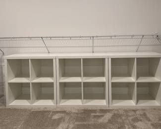 Storage Cubbies - 3 Available. Each Measures 30" x 15.5" X 30"H. 