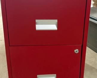 Red 2-Drawer File