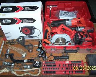 Milwaukee 18 volt tool set, etc...