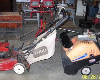 Toro 22 in. mower, Simplicity 5022 snow blower