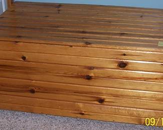 Large pine barn siding storage trunk