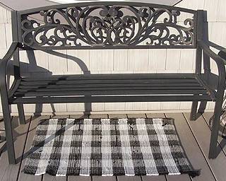Garden bench and tables