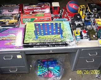 Steelcase desk , die cast cars, etc...