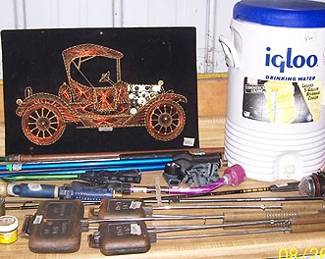 String art, fishing poles, etc...