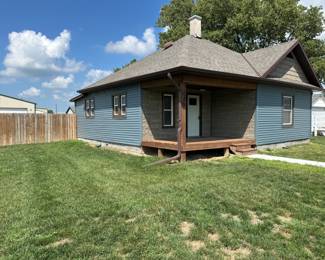 West side of the house