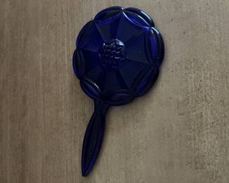 Cobalt Blue Handheld Mirror