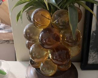 Vintage Amber Lamp