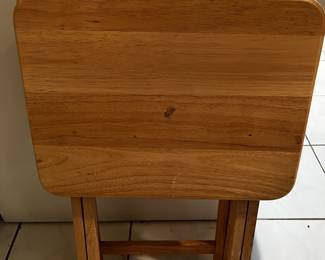 Wood TV Dinner Table