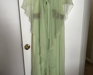 Vintage Seafoam Green Gown