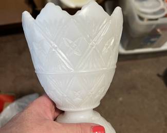 Milk Glass Vase