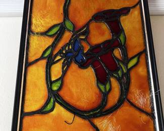 Stained Glass Hummingbird