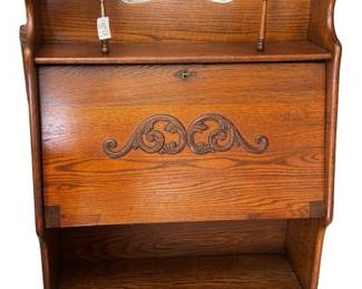 Victorian Oak Secretary