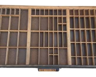 Antique Letterpress Printer Drawer