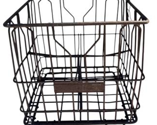 Vintage Bordens Wire Metal Crate