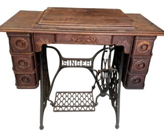 Rare 6 Drawer Antique Singer Sewing Machine
