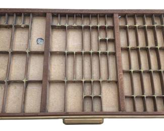 Antique Letterpress Printer Drawer