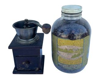 Vintage Coffee Grinder Coffee Beans