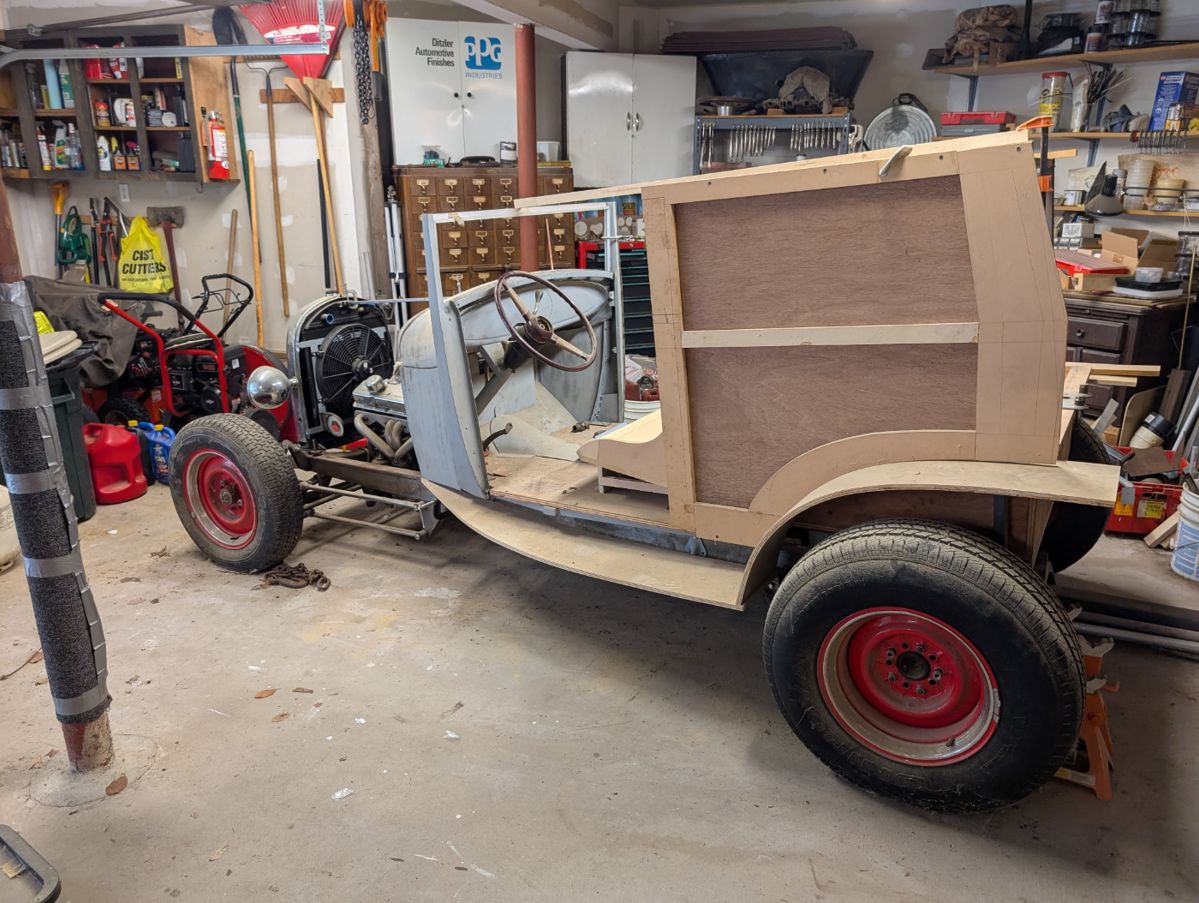1929 Ford "woody" hot rod project.