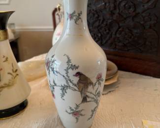 Eberthal Bavaria Butterfly Thistle Bird Vase