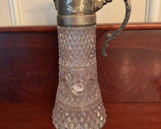 Leonard Italy Crystal Claret Glass Pitcher