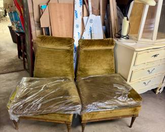 Mid Century Slipper Chairs