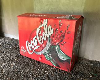 Large Coca-Cola Metal Storage Chest