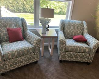 2 Beautiful Aqua Chairs