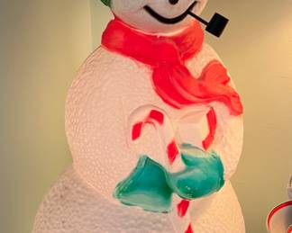 50s style light up snowman