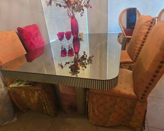 Mirror Top Dining Room Table 