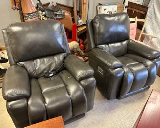 001 Lazboy Remote Adjustable Living Room Chairs