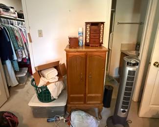 Jewerly Boxes, Heater and clothes 