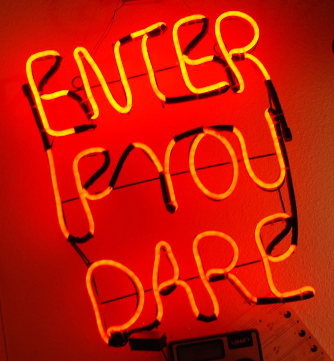 This faux neon sign says it all!