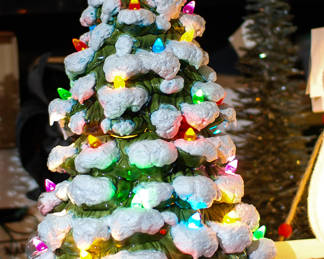 15" Ceramic Hand Made Christmas Tree