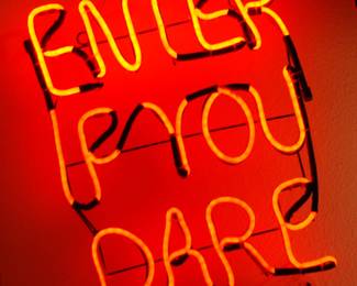 This faux neon sign says it all!
