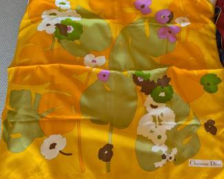 Christian Dior vintage silk scarf