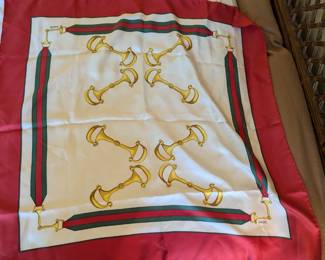 Gucci silk twill scarf