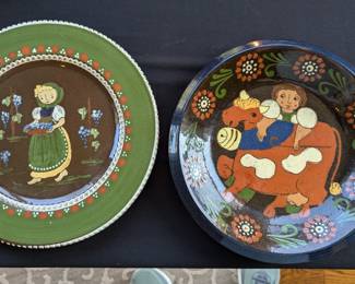 Hugo Kohler Biel pottery plates