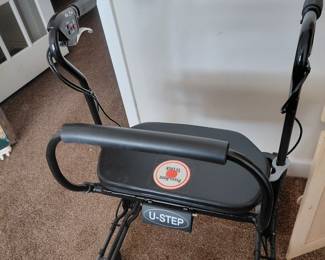 U-Step 2 walking stabilizing walker, a specialized walker used to enhance mobility and stability especially for those with neurological disorders like Parkinsons. 
