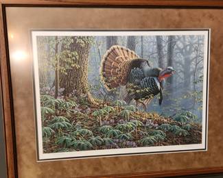 Turkey Framed Art by Larry Zach--signed and numbered