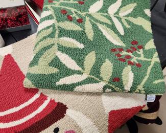 Holiday Hooked Pillow Covers