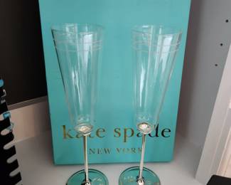 Kate Spade Champagne Flutes