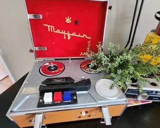 Vintage Mayfair Reel to Reel Tape Recorder