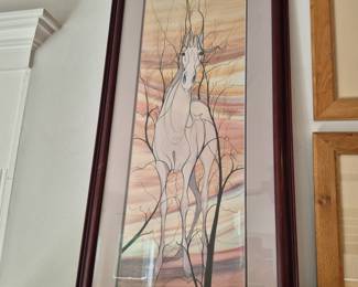 "White Majesty" by P. Buckley Moss--signed and numbered